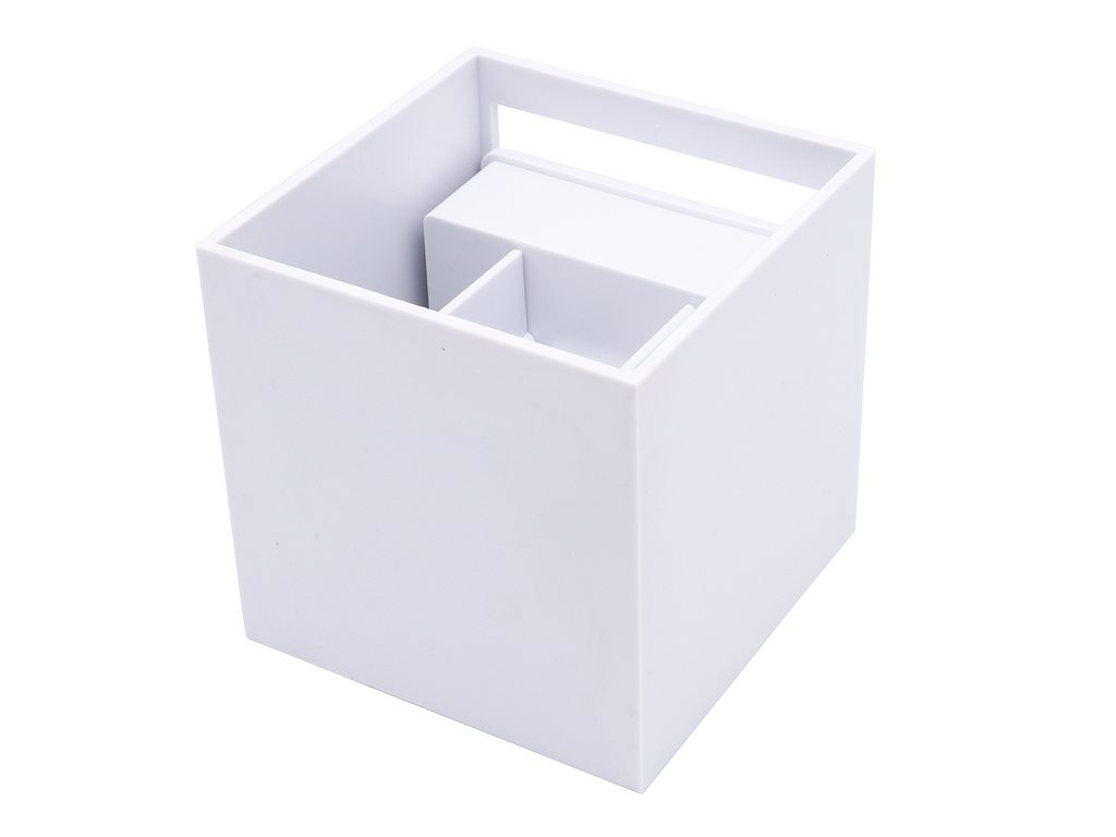 Wandlamp LED 2x3W 4000K IP65 wit CUBE LITE