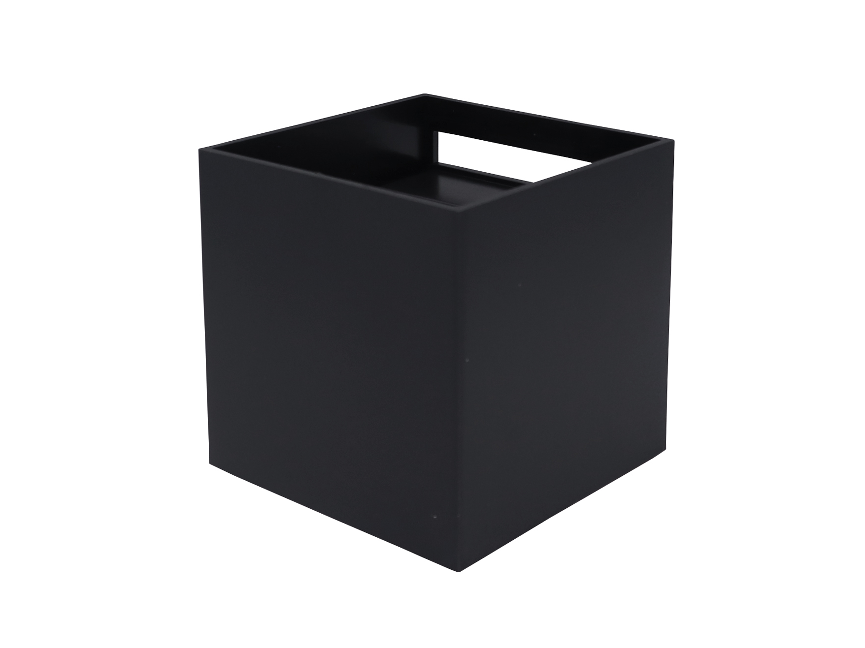 Buitenwandlamp LED 2x3W 4000K IP54 zwart CUBE LITE