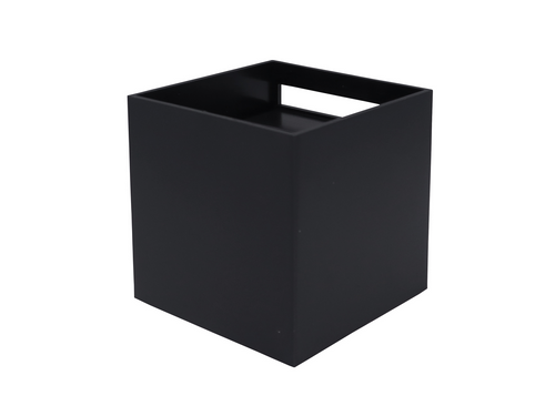 Buitenwandlamp LED 2x3W 4000K IP54 zwart CUBE LITE