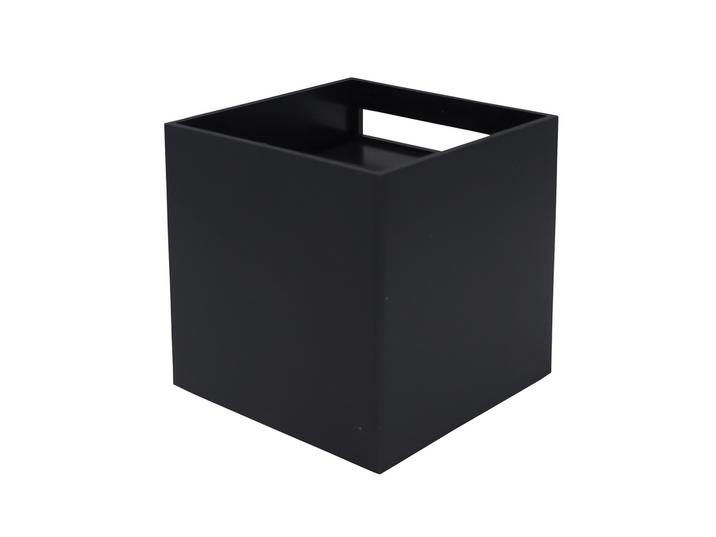 Wandlamp LED 2x3W 4000K IP65 zwart CUBE LITE