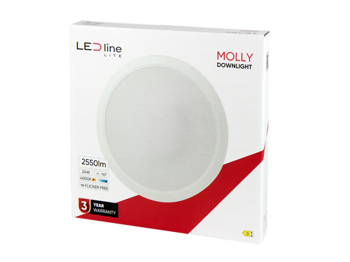 Downlight MOLLY 4000K 24W 2550lm rond IP20 Wit LITE