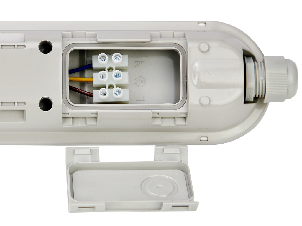 Hermetische armatuur LINKER 4000K 80W 12000lm IP65 150cm grijs PRIME DALI