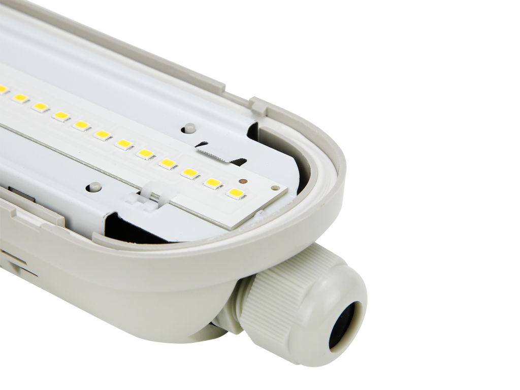 Hermetische armatuur LINKER 4000K 80W 12000lm IP65 150cm grijs PRIME DALI