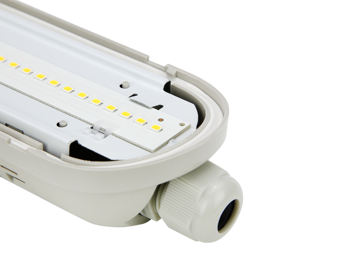 Hermetische armatuur LINKER 4000K 80W 12000lm IP65 150cm grijs PRIME DALI