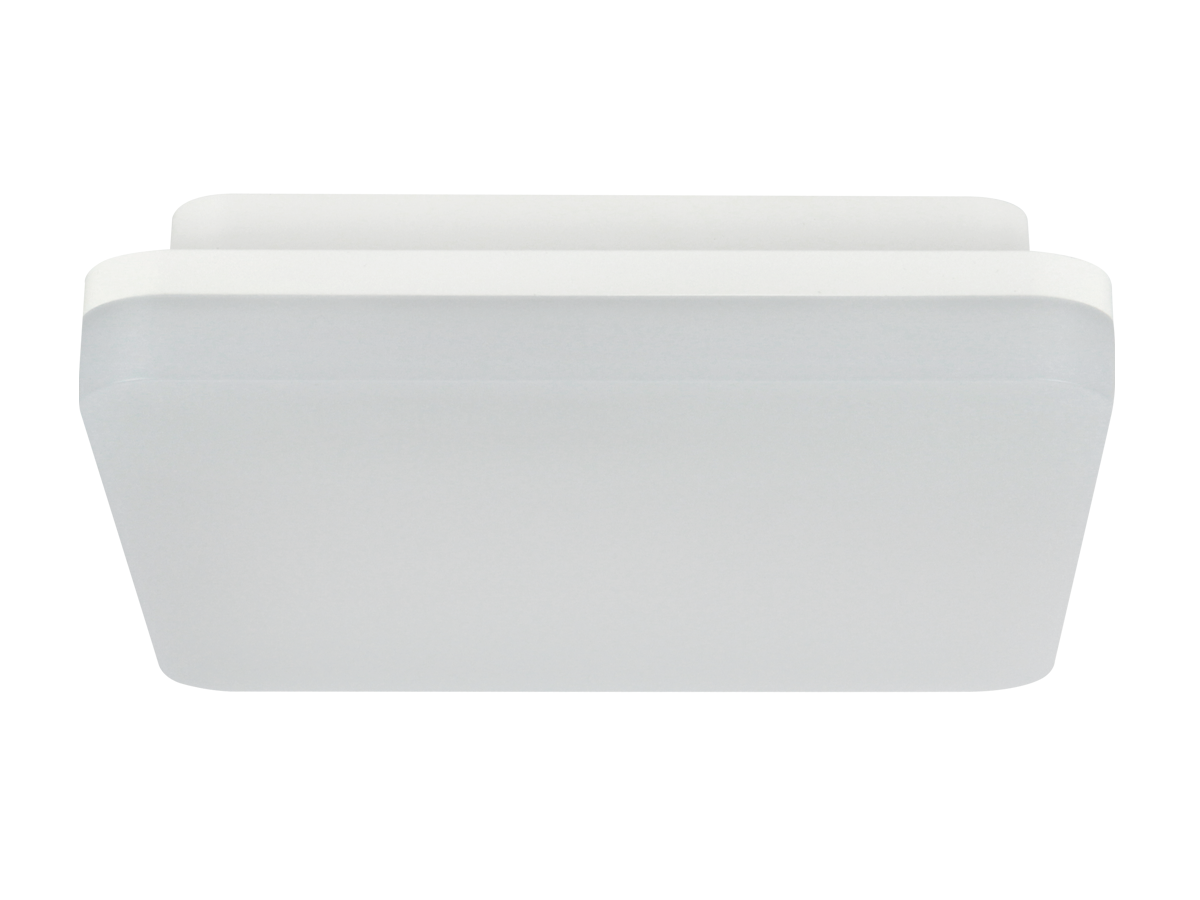 plafondlamp ACTON 3000K 18W 1900lm vierkant IP54 wit PRIME bewegingssensor