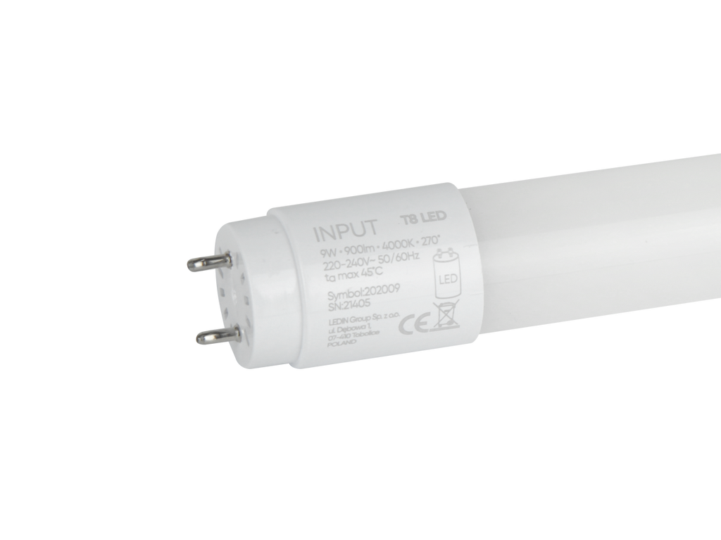 LED lamp T8 G13 6500K 9W 900lm 230V 270 ° LITE glas
