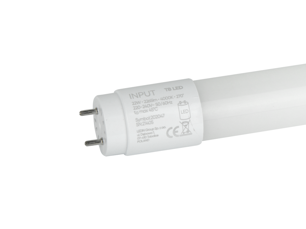 LED lamp T8 G13 6500K 22W 2265lm 230V 270 ° LITE glas