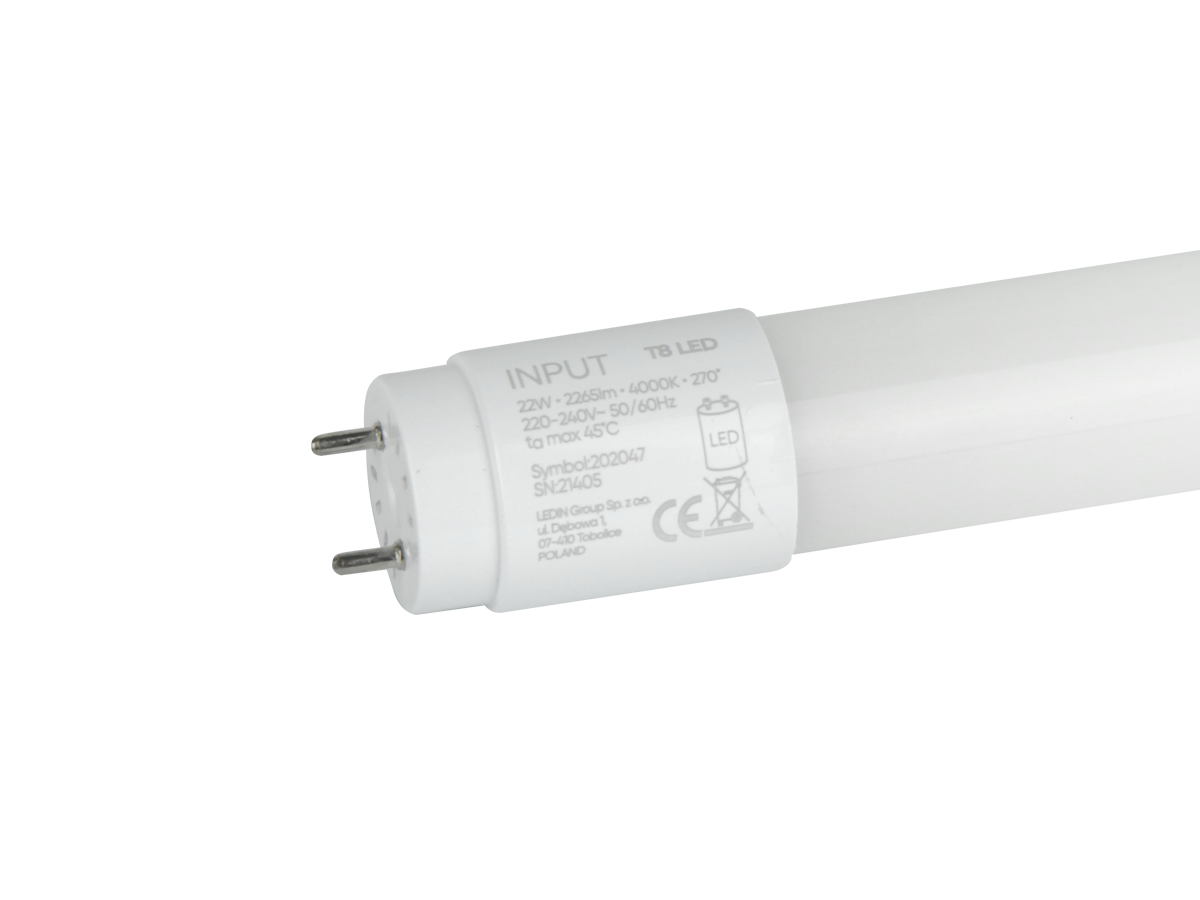 LED-lamp NANO T8 G13 6500K 23W 2380lm 230V 270° 150cm PC LITE