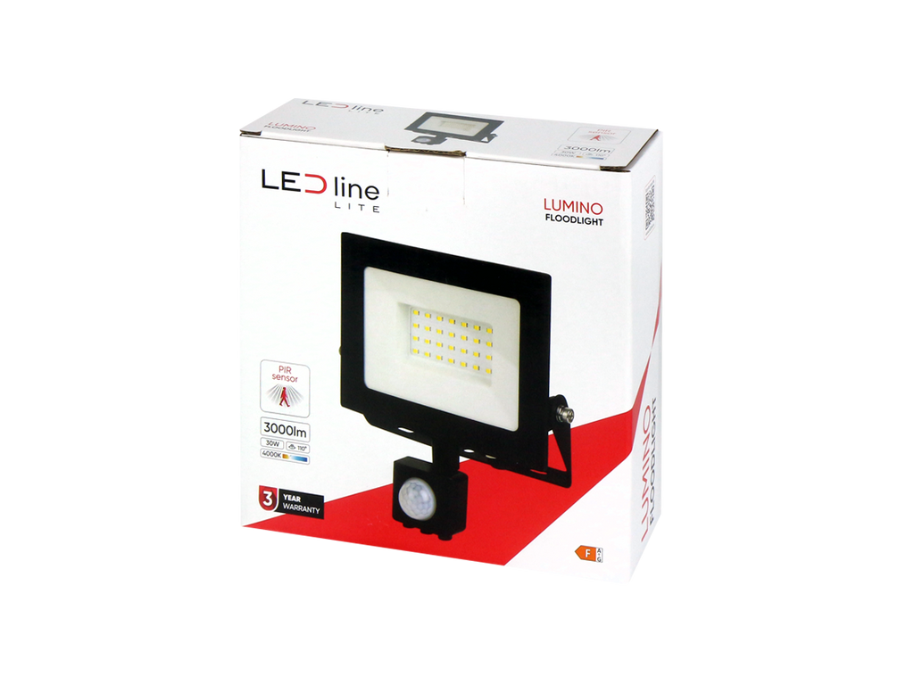 LED line LUMINO 4000K 30W 3000lm 120° IP65/44 LITE bewegingssensor