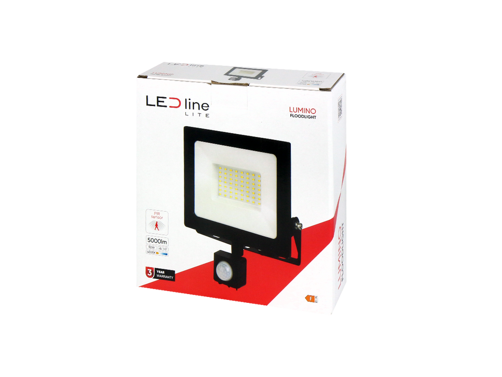 Schijnwerper LUMINO 4000K 50W 5000lm 120° IP44 LITE bewegingssensor