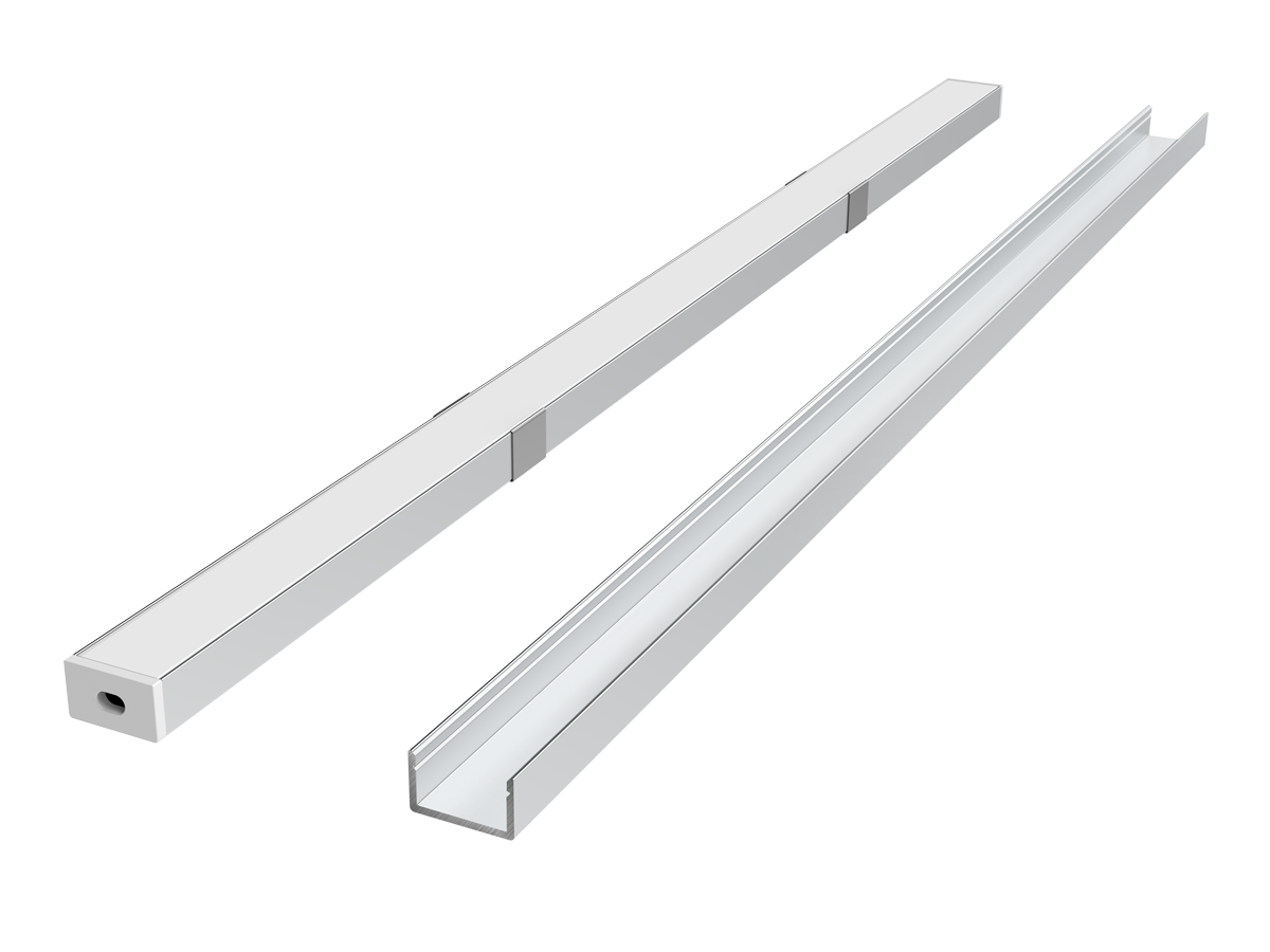 Aluminium oppervlak profiel zilver 3m - PRIME set