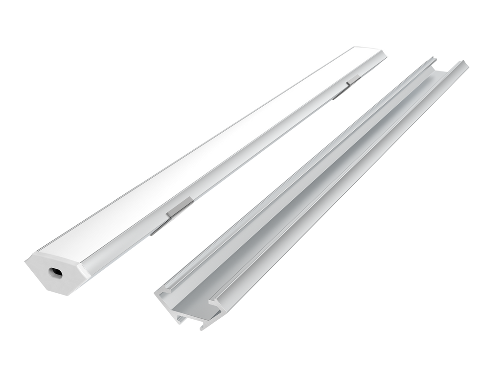 Aluminium hoekprofiel zilver 3m - PRIME set