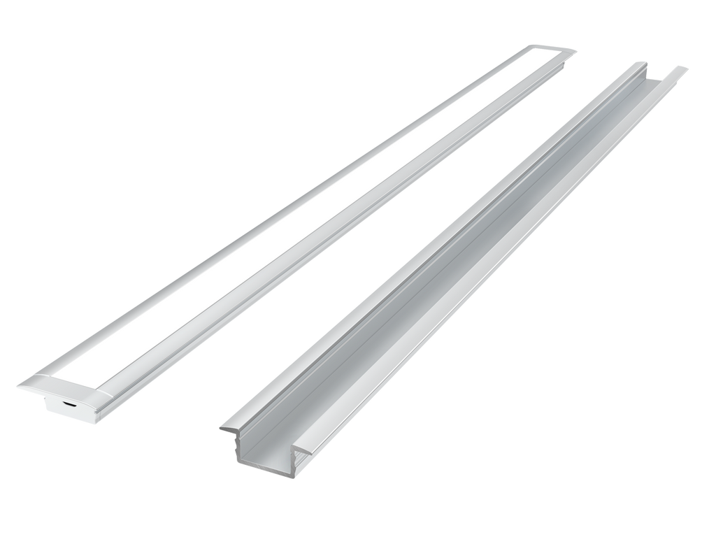 Inbouw aluminium profiel zilver 3m - PRIME set