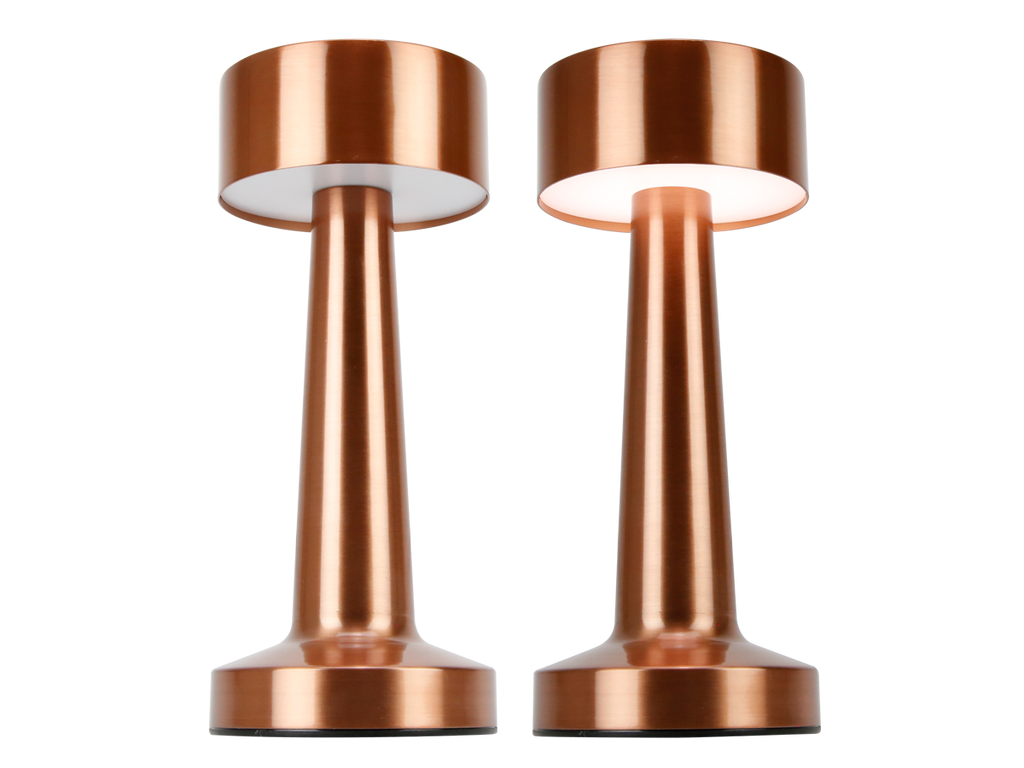 Tabellamp RIWIA 1.0W 120lm CCT gouden roos 1.8Ah