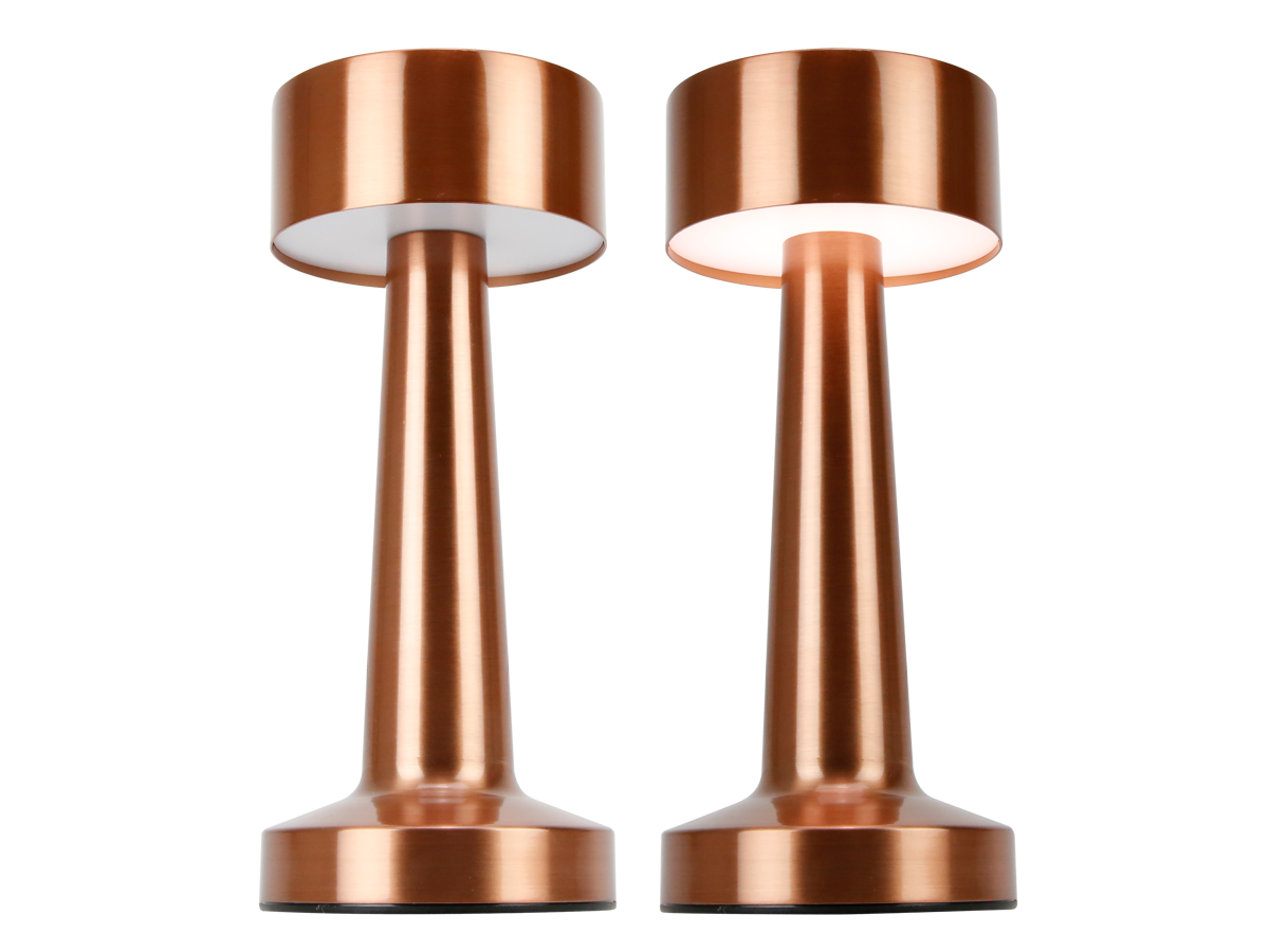 Tabellamp RIWIA 1.0W 120lm CCT gouden roos 1.8Ah