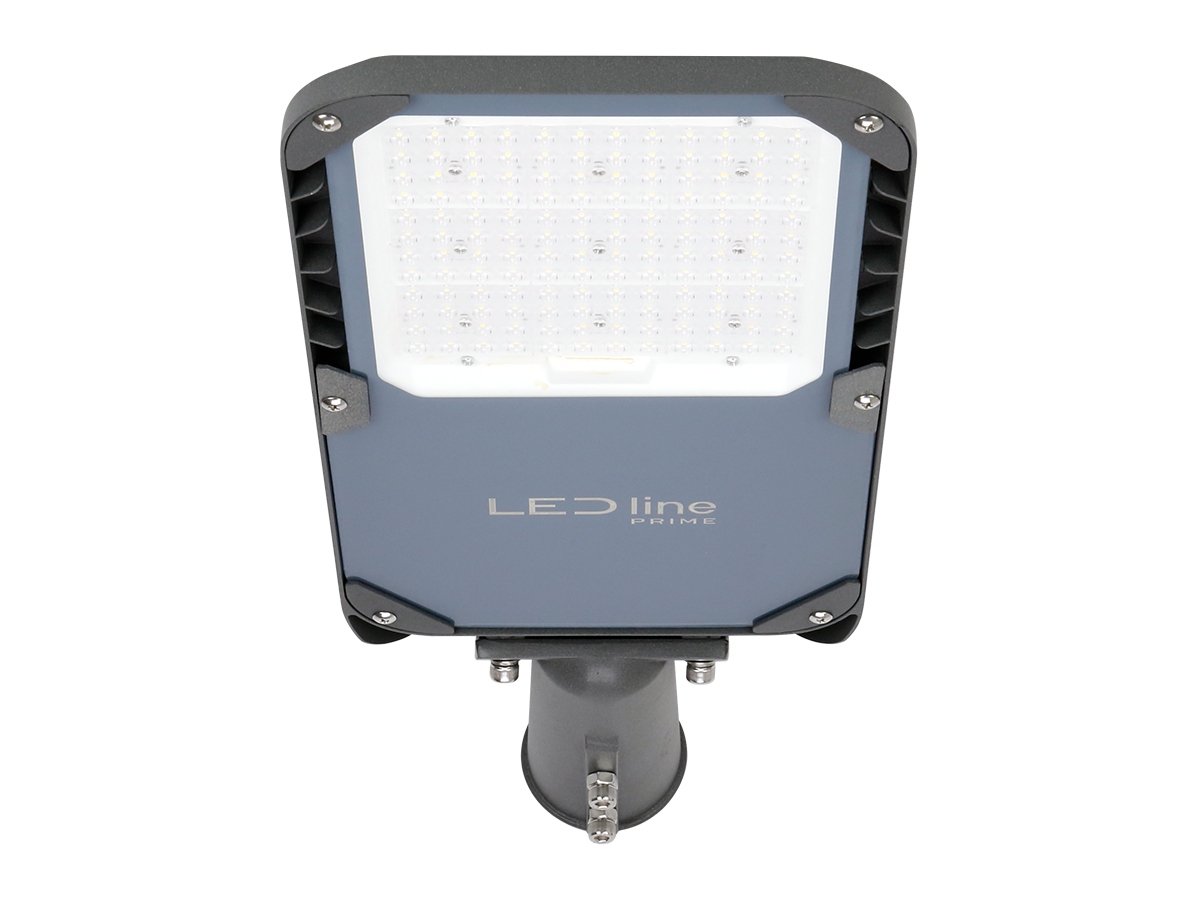Wegverlichting Armatuur CAMINO 3000K 100W 13000lm IP66 grijs PRIME