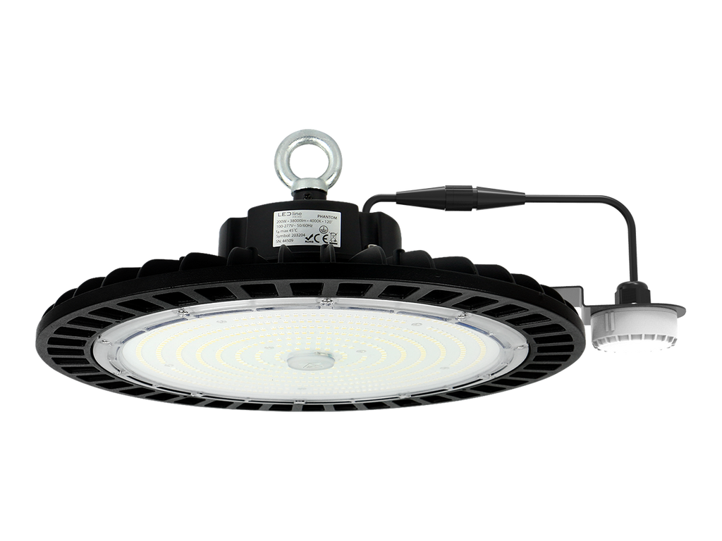 Highbay Armatuur PHANTOM 4000K 200W 38000lm 120° IP65 zwart PRIME MV 1-10V