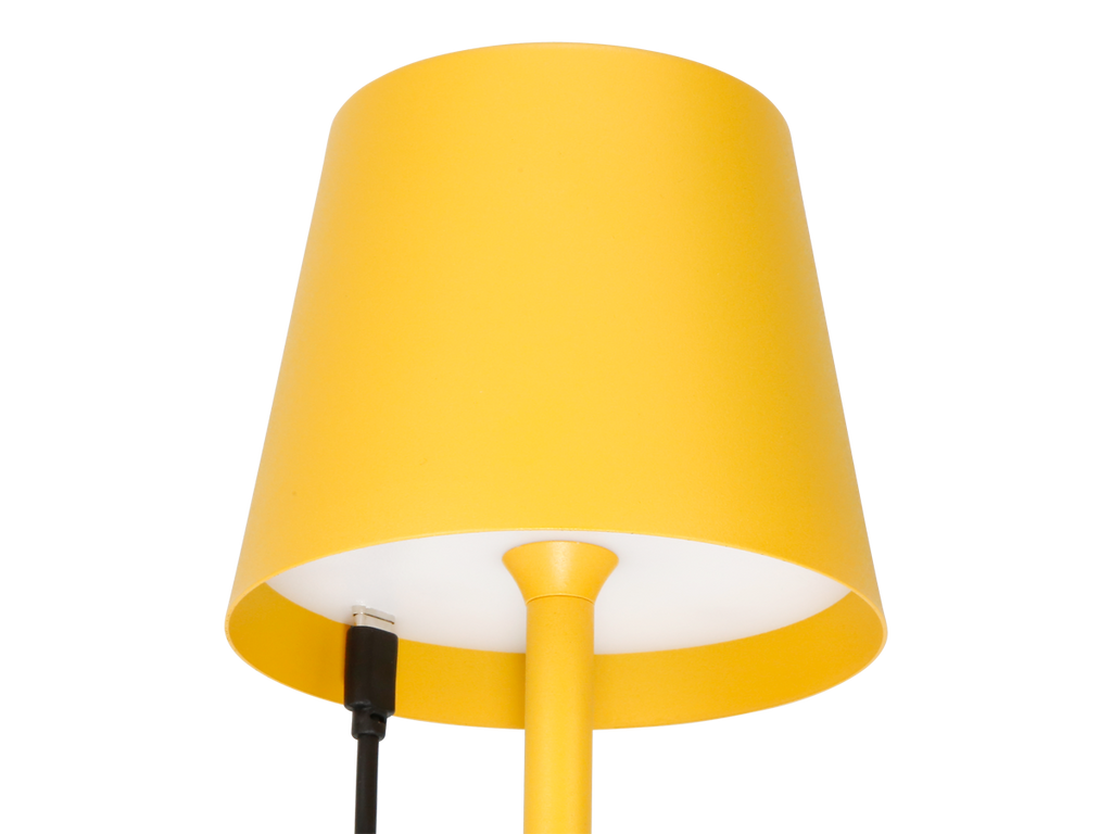 Tafellamp TAZA 3,5W 400lm CCT IP54 geel 2x2000mAh LITE