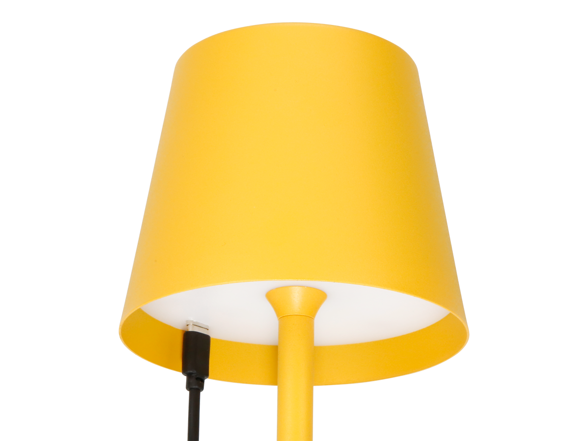 Tafellamp TAZA 3,5W 400lm CCT IP54 geel 2x2000mAh LITE