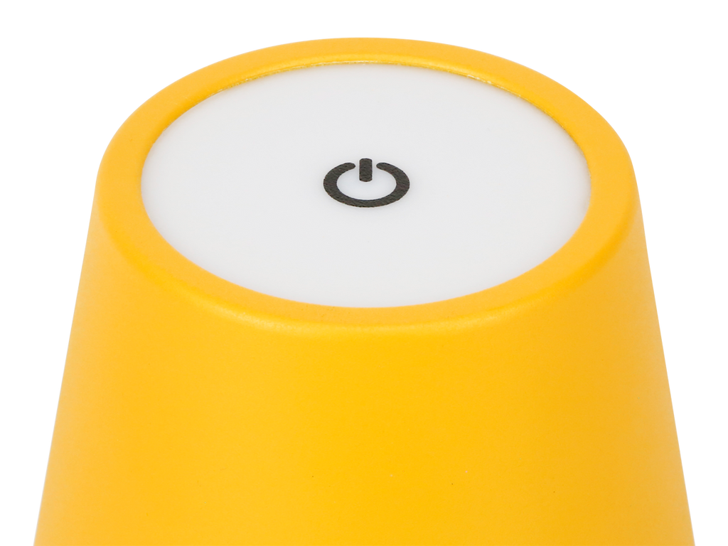 Tafellamp TAZA 3,5W 400lm CCT IP54 geel 2x2000mAh LITE