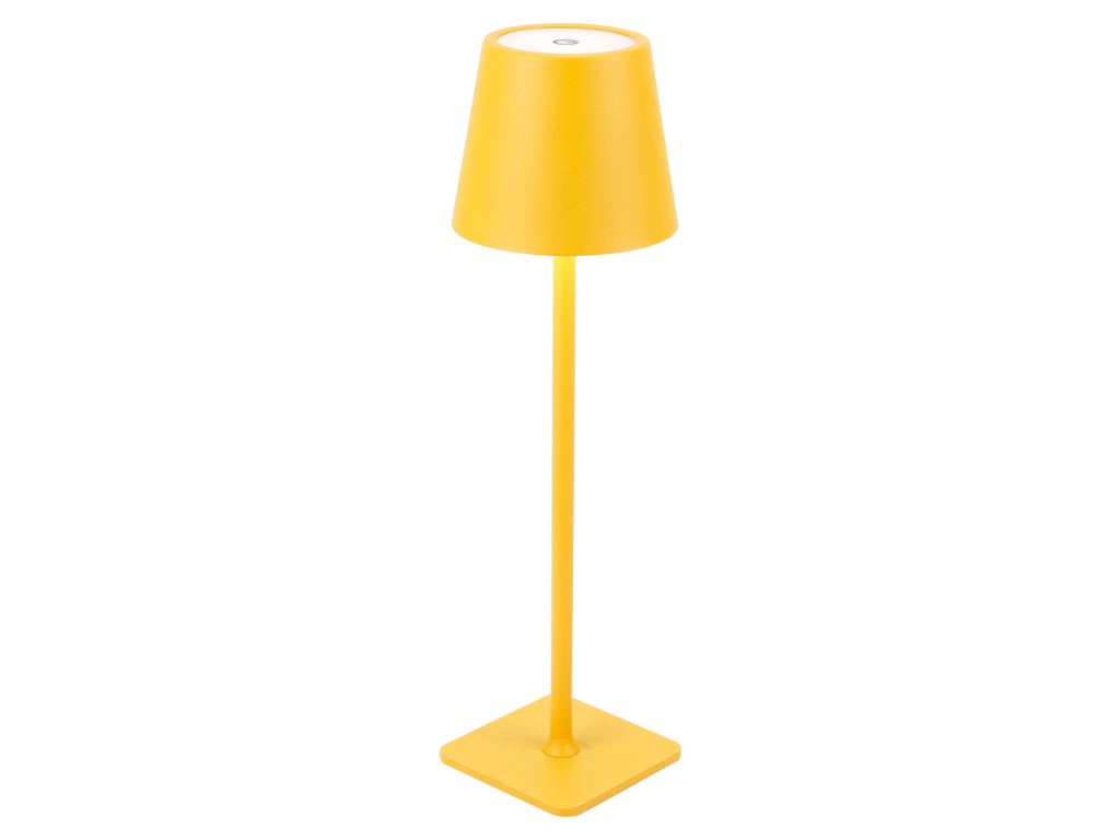 Tafellamp TAZA 3,5W 400lm CCT IP54 geel 2x2000mAh LITE