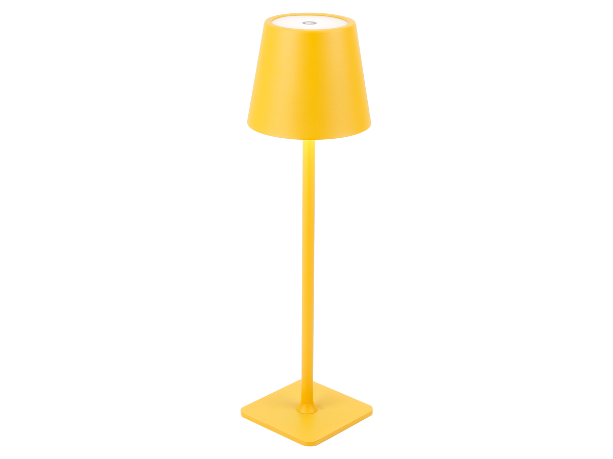 Tafellamp TAZA 3,5W 400lm CCT IP54 geel 2x2000mAh LITE