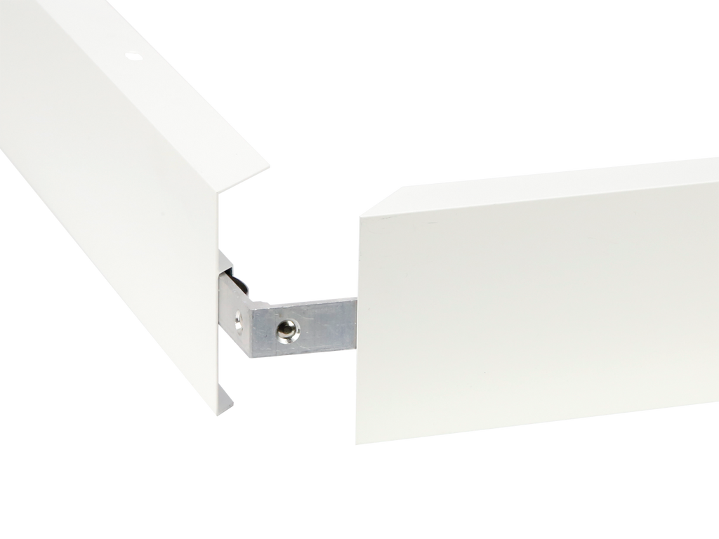 Montagerand voor panelen 30x120 H70mm wit Easy Slide PRIME