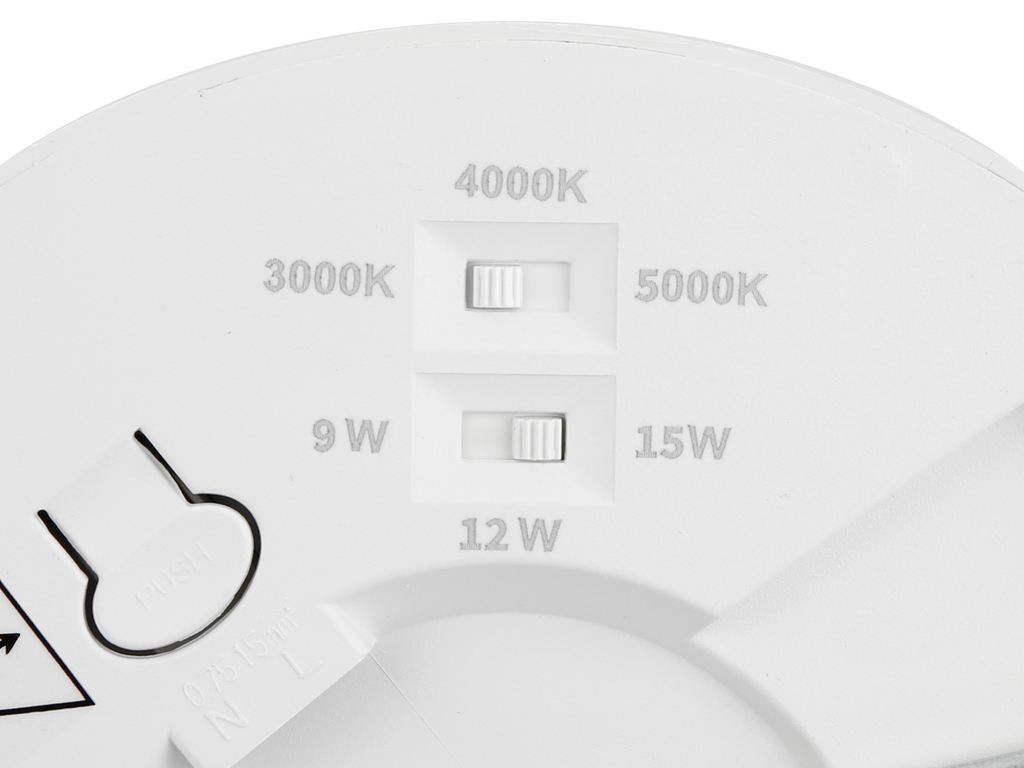 Downlight EASY FLEX 3CCT(3K/4K/5K) 9/12/15W 1120lm rond IP20 Wit LITE