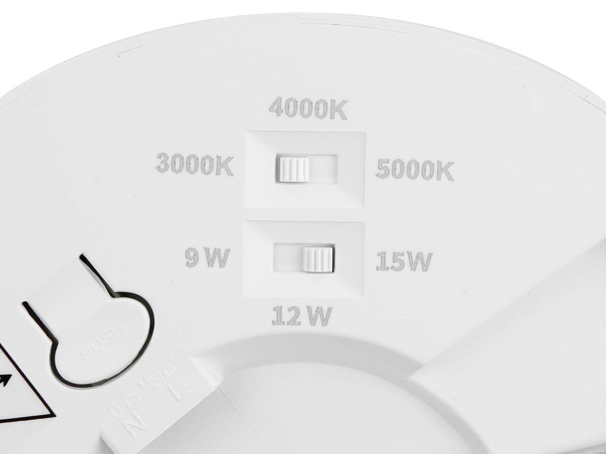 Downlight EASY FLEX 3CCT(3K/4K/5K) 9/12/15W 1120lm rond IP20 Wit LITE
