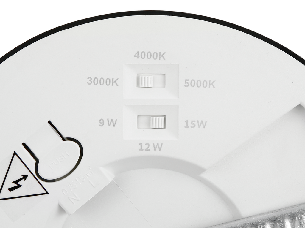 Downlight EASY FLEX 3CCT(3K/4K/5K) 18/21/24W 2000lm rond IP20 zwart LITE