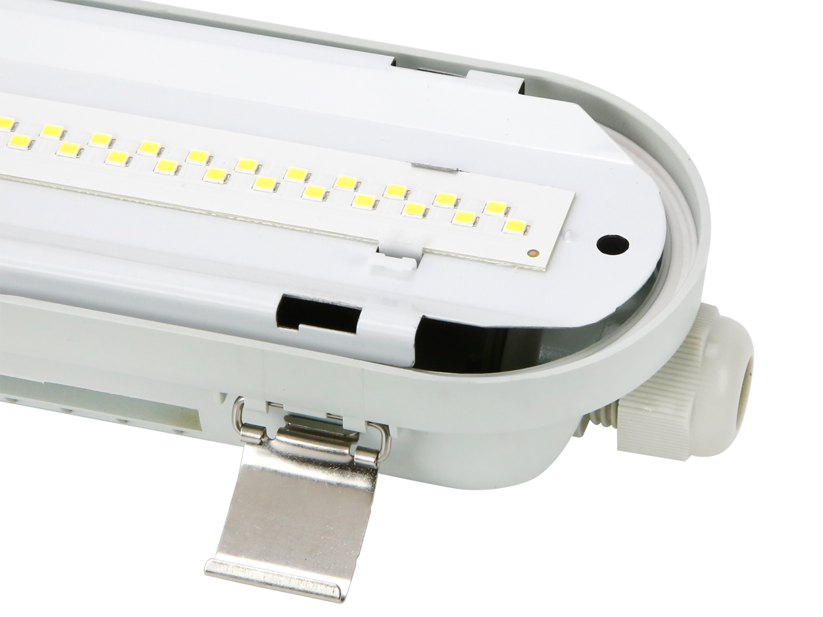Hermetische armatuur RANGER 4000K 60-80W 14400lm IP66 150cm grijs PRIME noodmodule LAW 3h AT