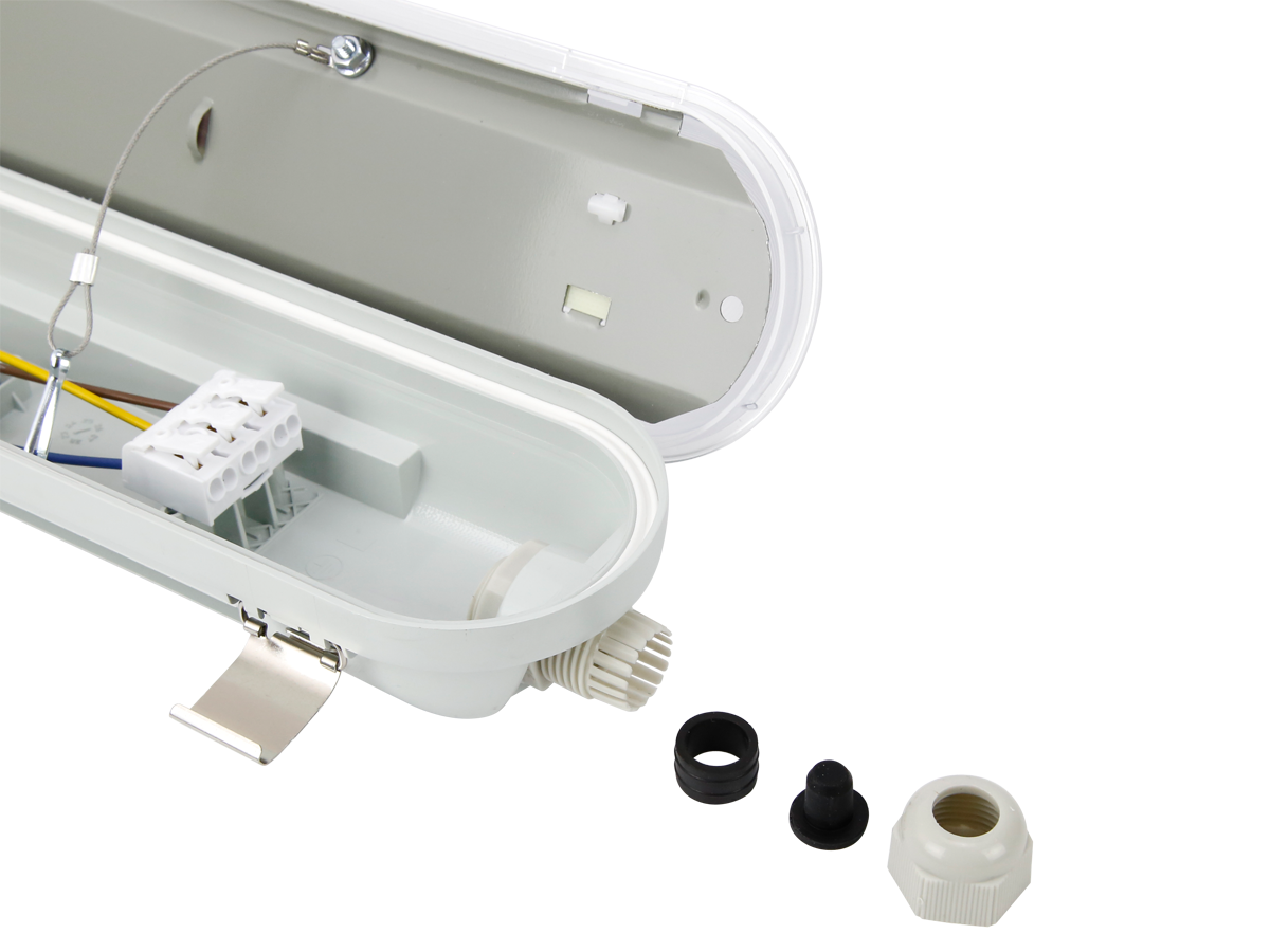 Hermetische armatuur RANGER 4000K 60-80W 14400lm IP66 150cm grijs PRIME noodmodule LAW 3h AT