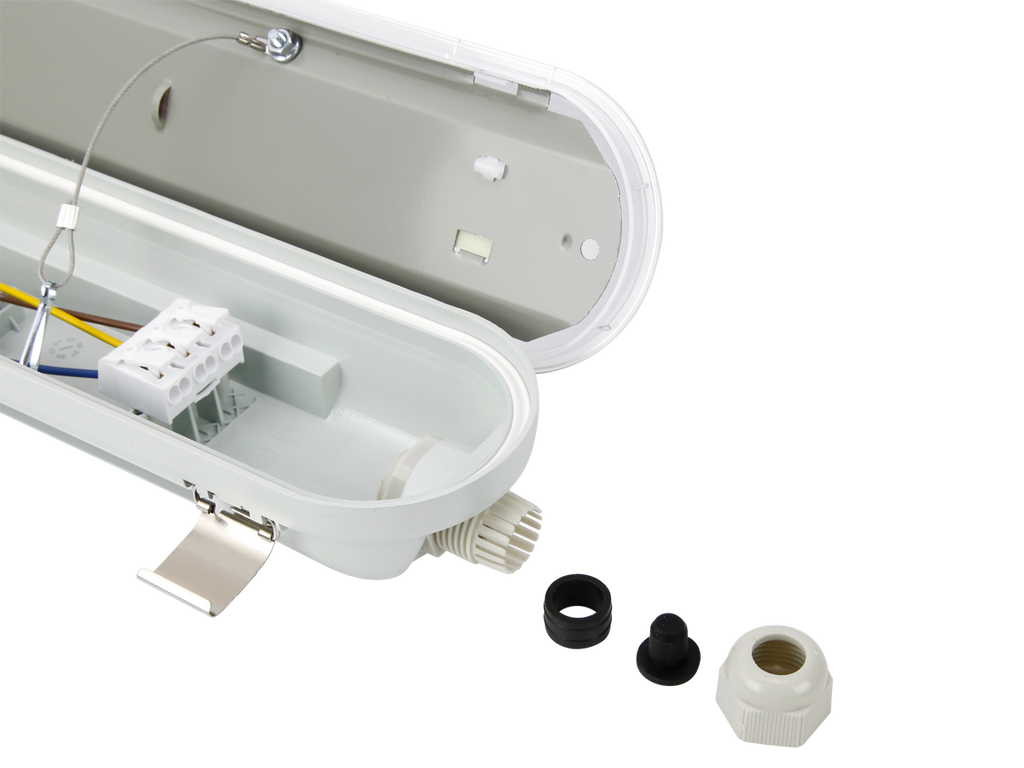 Hermetische armatuur RANGER 4000K 25-55W 9900lm IP66 150cm grijs PRIME noodmodule LAW 3h AT