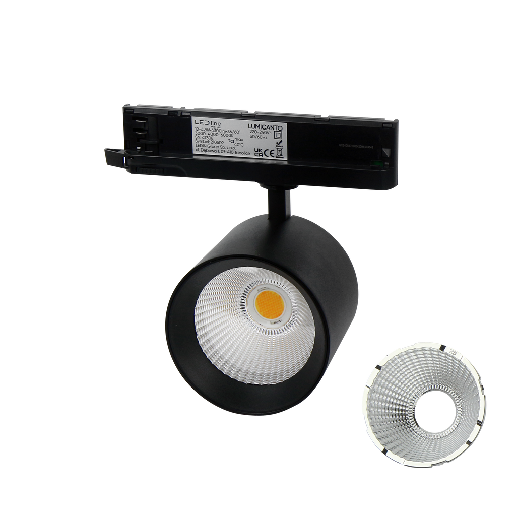 Spoorlicht LUMICANTO 12-42W CCT 36/60° zwarte PRIME