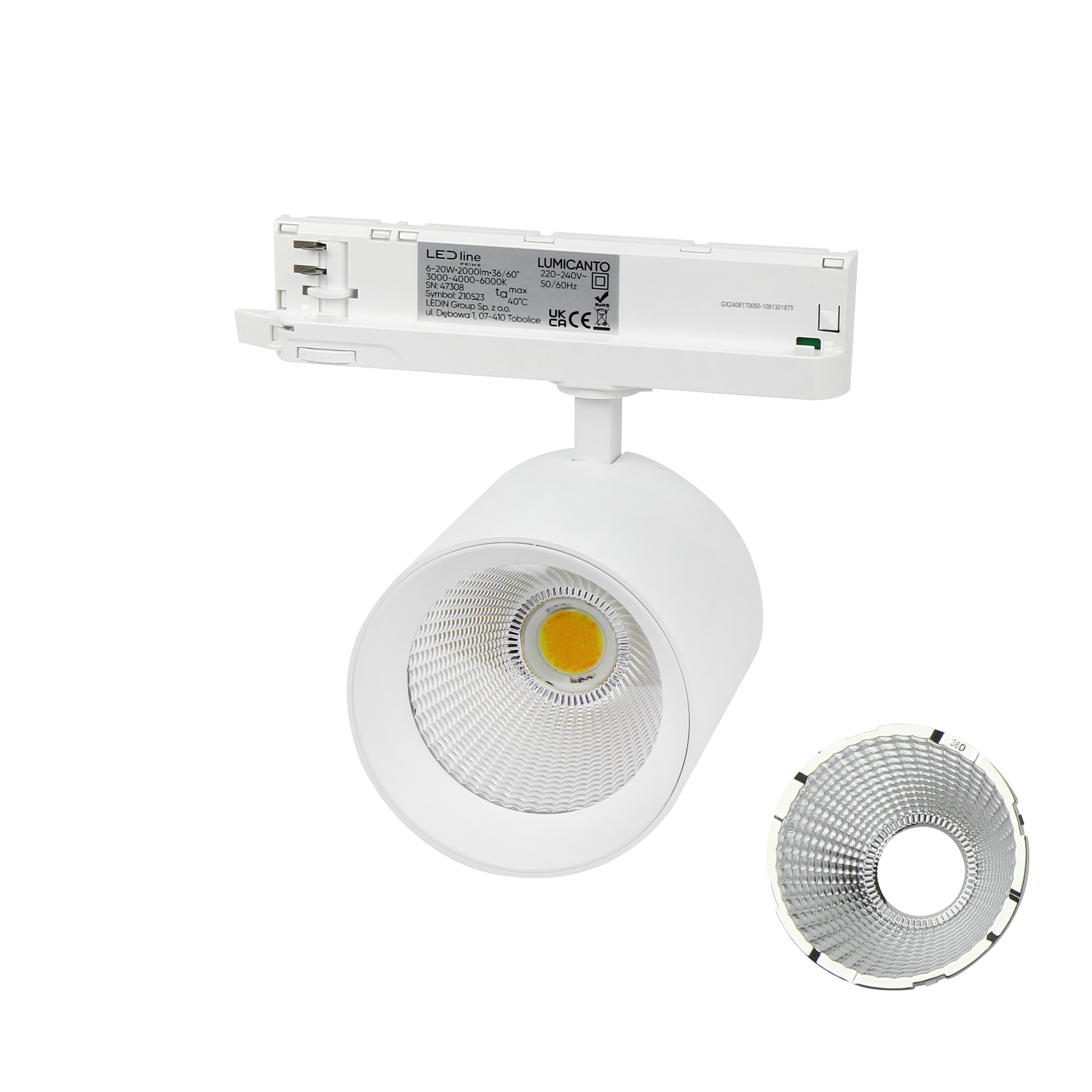 Track light LUMICANTO 12-42W CCT 36/60° wit PRIME