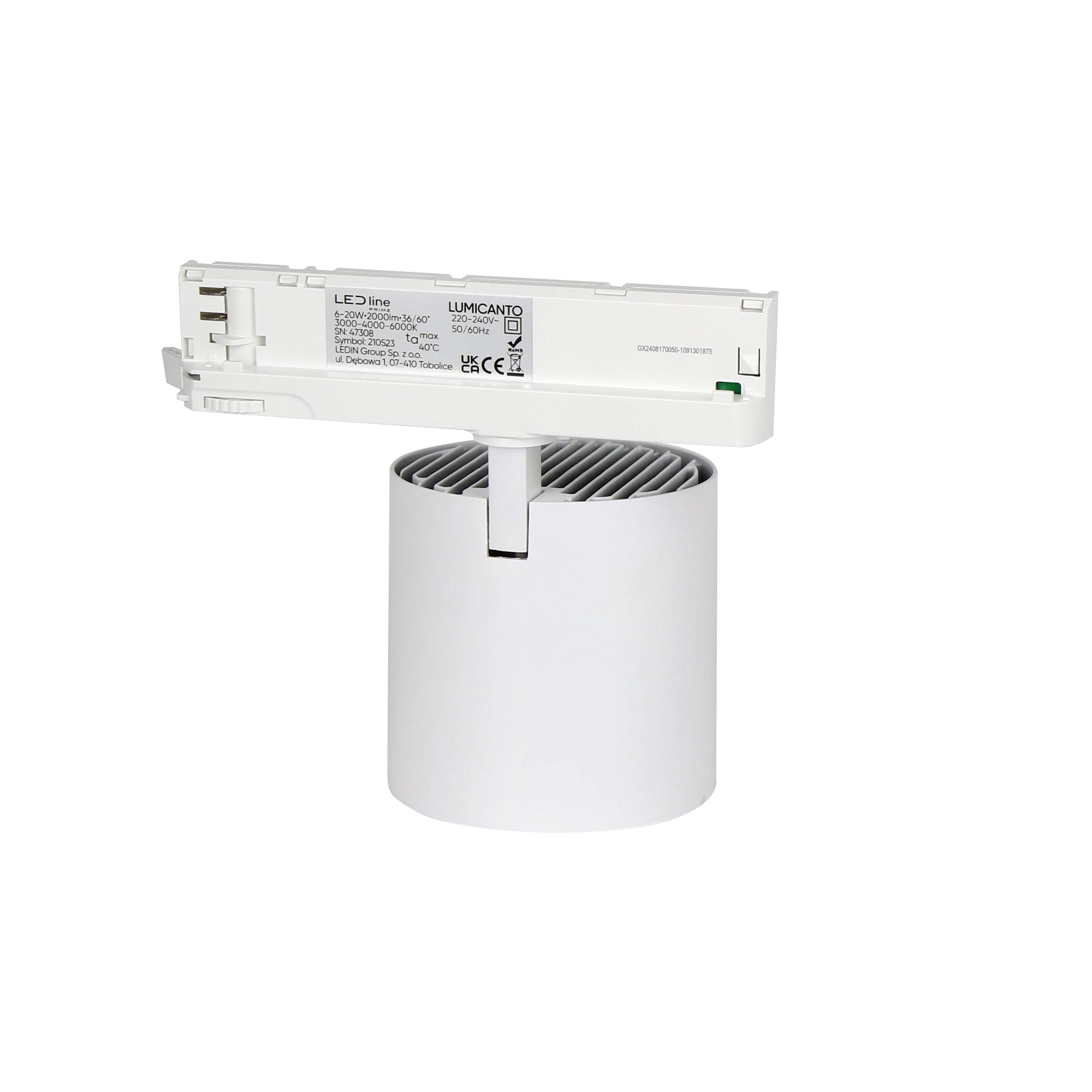 Track light LUMICANTO 6-20W CCT 36/60° wit PRIME
