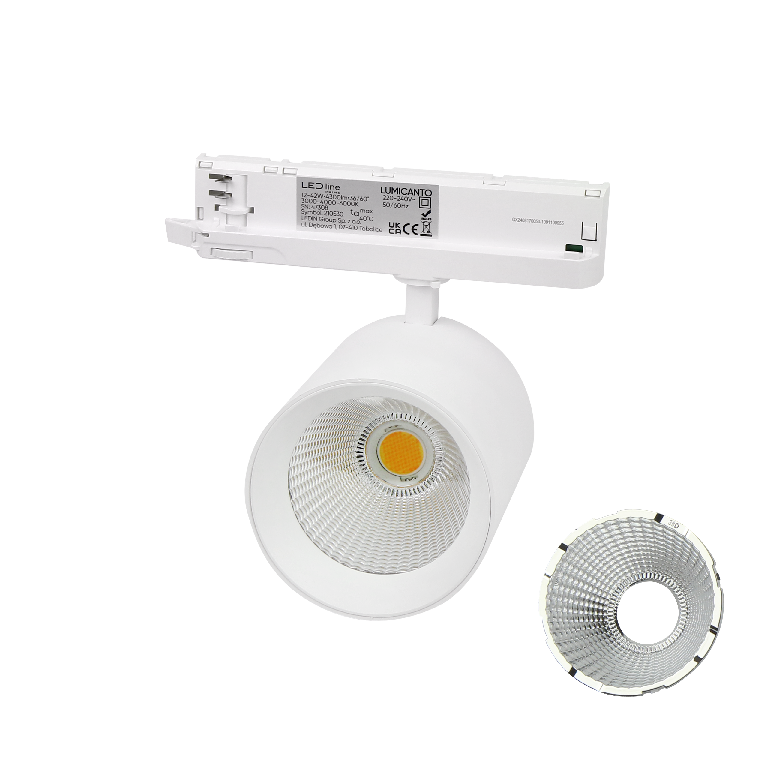 Track light LUMICANTO 6-20W CCT 36/60° wit PRIME