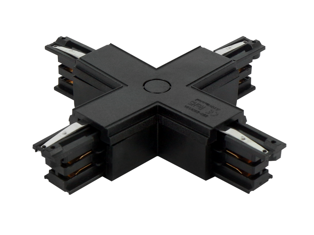 X connector voor LUMICANTO rail zwart met PRIME PSU