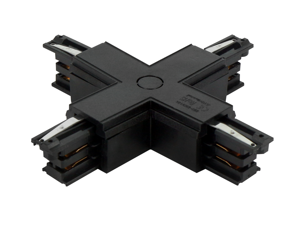 X connector voor LUMICANTO rail zwart met PRIME PSU