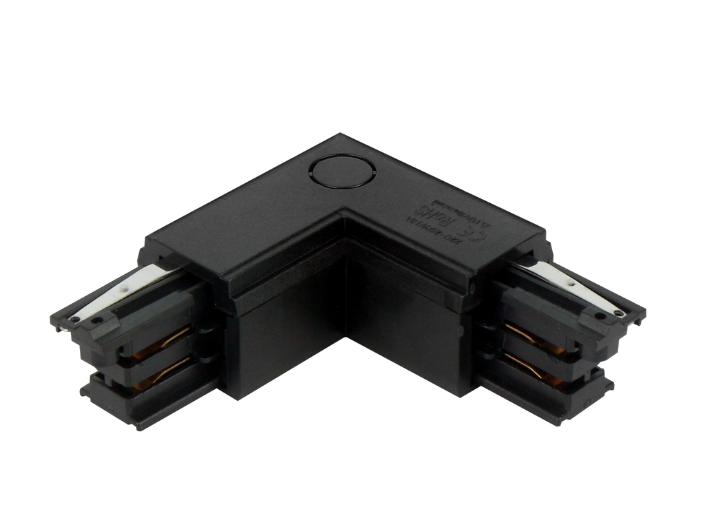 L connector voor LUMICANTO buis rechts zwart met PRIME PSU