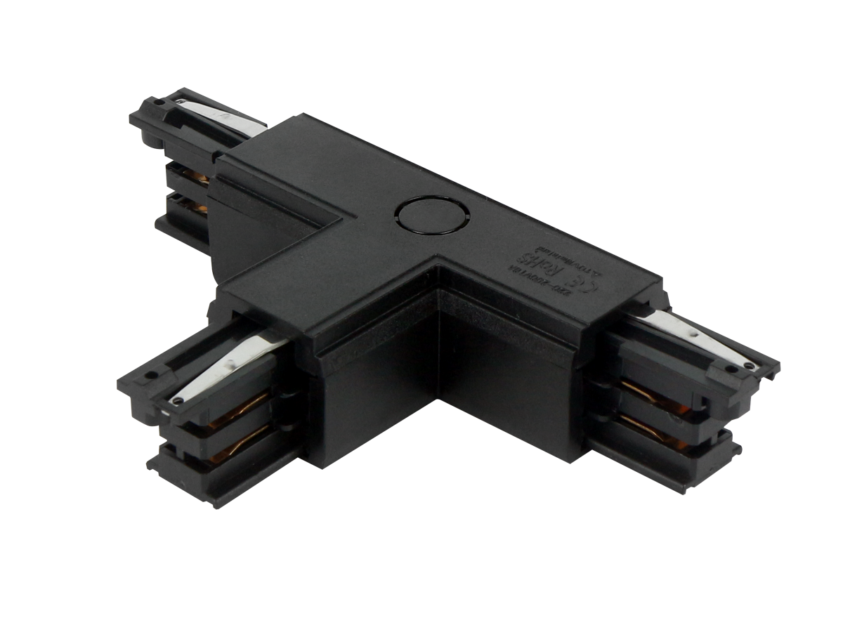 T connector voor LUMICANTO buis rechts zwart met PRIME PSU