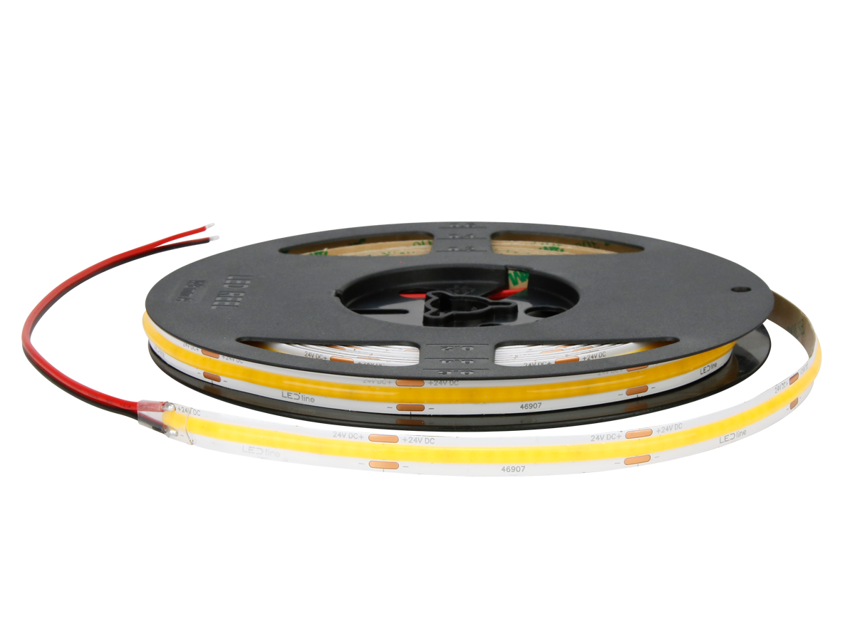 LED-strip 480 COB 24V 3000K 11W IP20 8mm 5m 1100lm/m PRIME