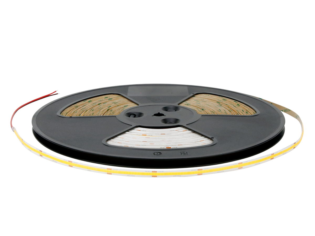 LED tape 480 COB 24V 3000K 11W IP20 8mm 30m 1100lm/m PRIME