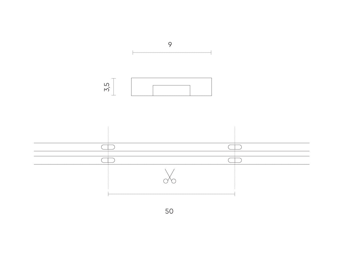 LED-strip 480 COB 24V 3000K 11W IP66 9mm 5m 1100lm/m PRIME
