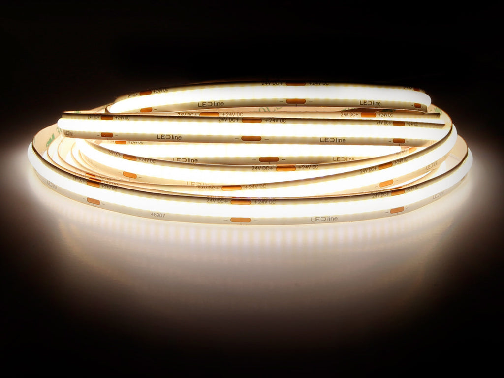 LED strip 320 COB 24V 2700K 5W IP20 8mm 5m 500lm/m PRIME