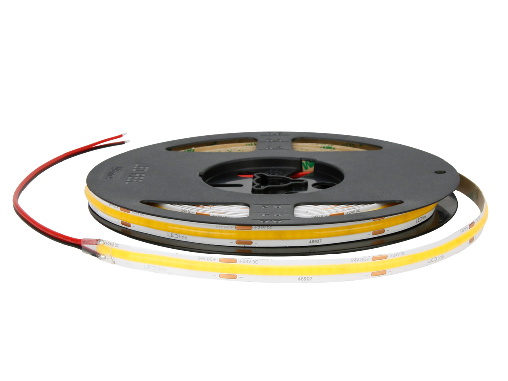 LED strip 320 COB 24V 2700K 5W IP20 8mm 5m 500lm/m PRIME