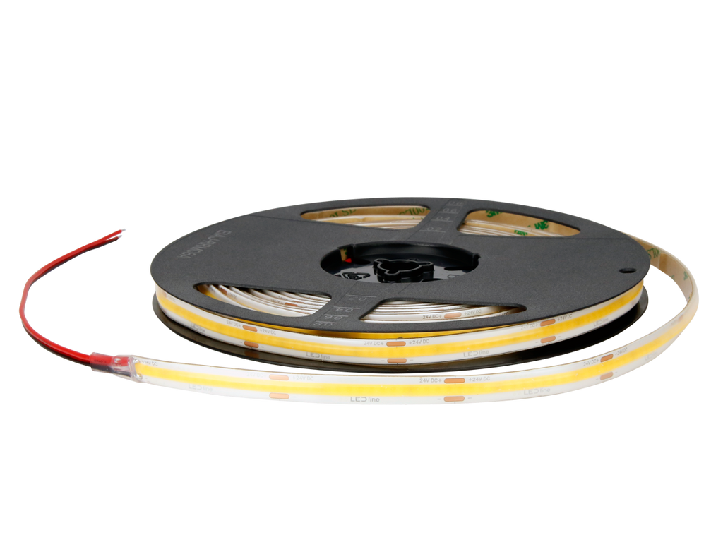 LED strip 320 COB 24V 2700K 5W IP66 9mm 5m 500lm/m PRIME