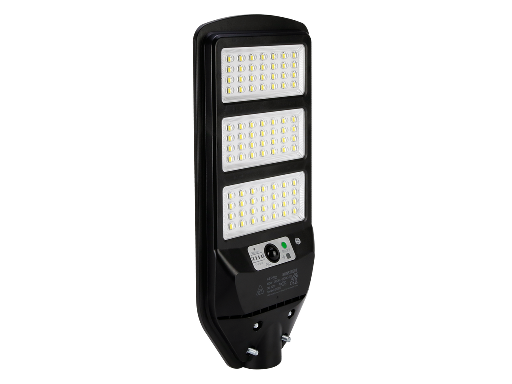 Solar straatlantaarn SUNSTREET 6500K 150W 1300lm IP54 zwart PRIME