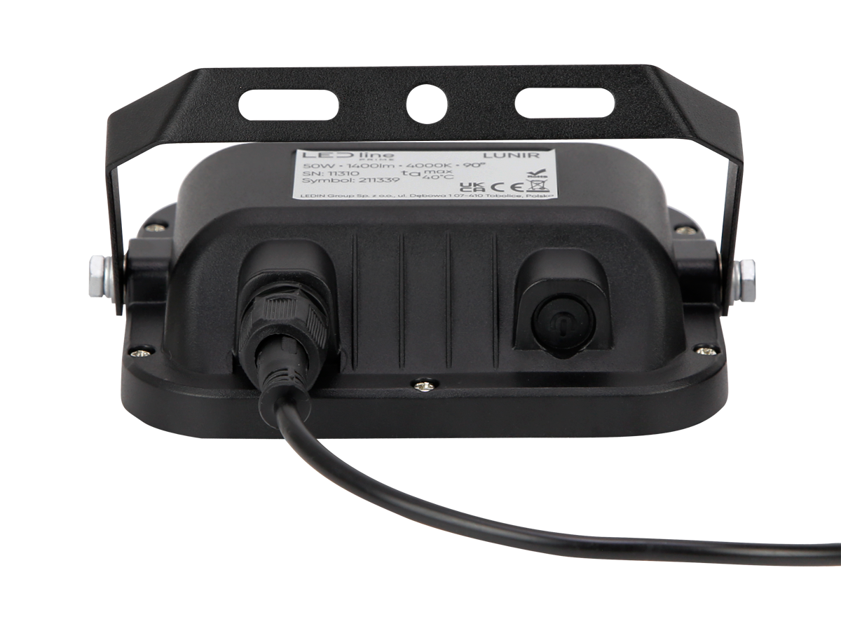 Solar schijnwerper LUNIR 4000K 50W 6W5V 1400lm IP65 zwart PRIME