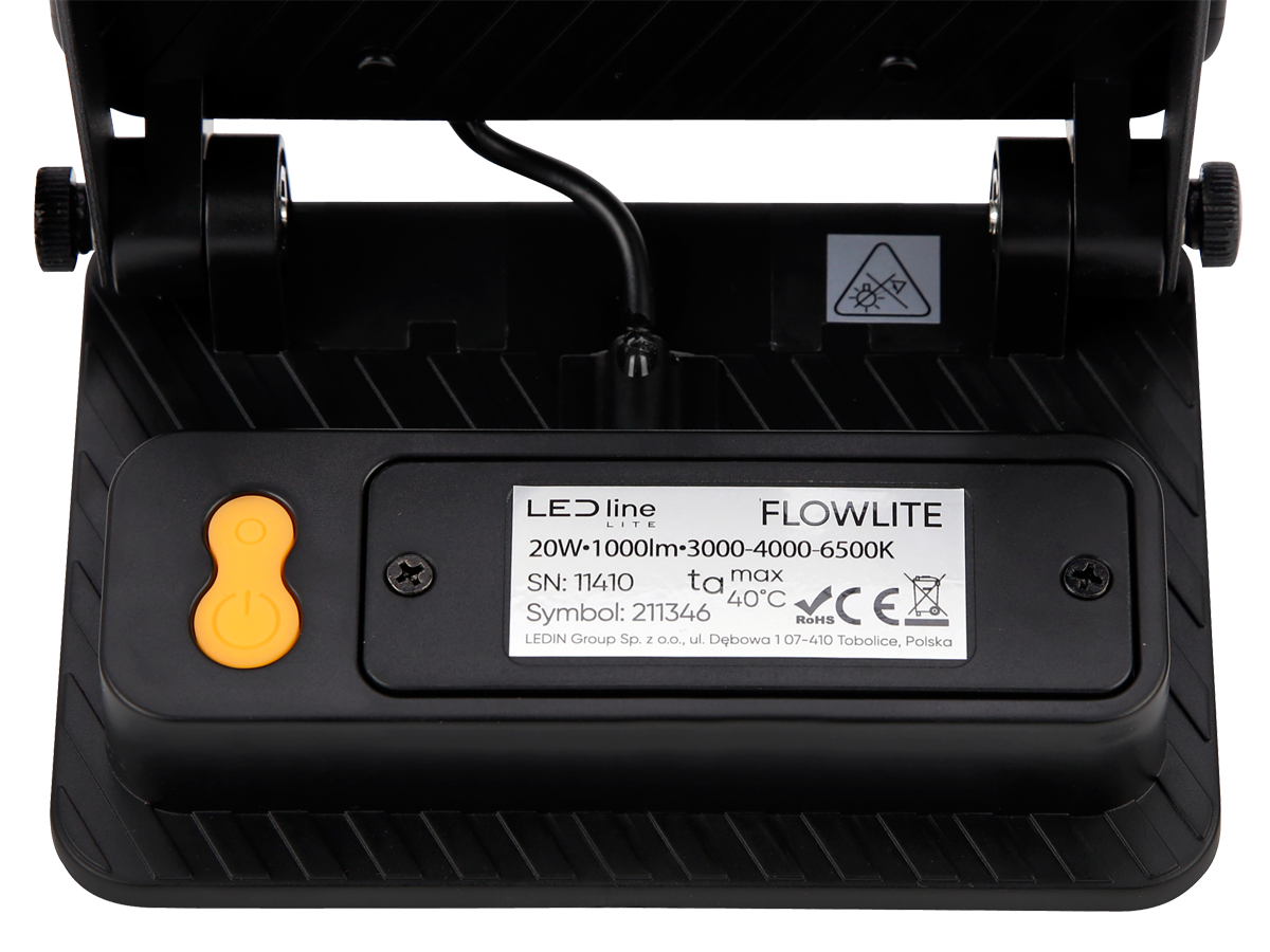 Solar schijnwerper FLOWLITE 3CCT (3/4/6,5K) 20W 1000lm IP65 zwart LITE